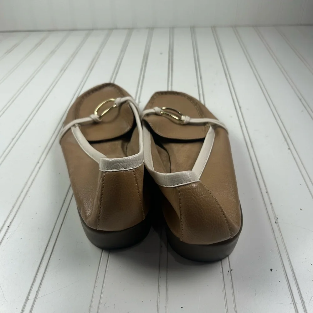 Aerosoles Beige Silver Dubious Slip-on Loafers Womenโs Size 11M - Picture 8 of 11